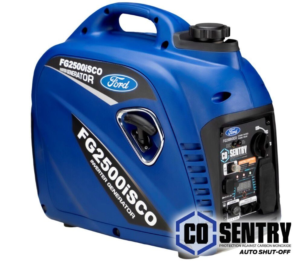 Ford 2, 500 Watt Gas Powered 50-State Portable Inverter Generator – FG2500ISCO