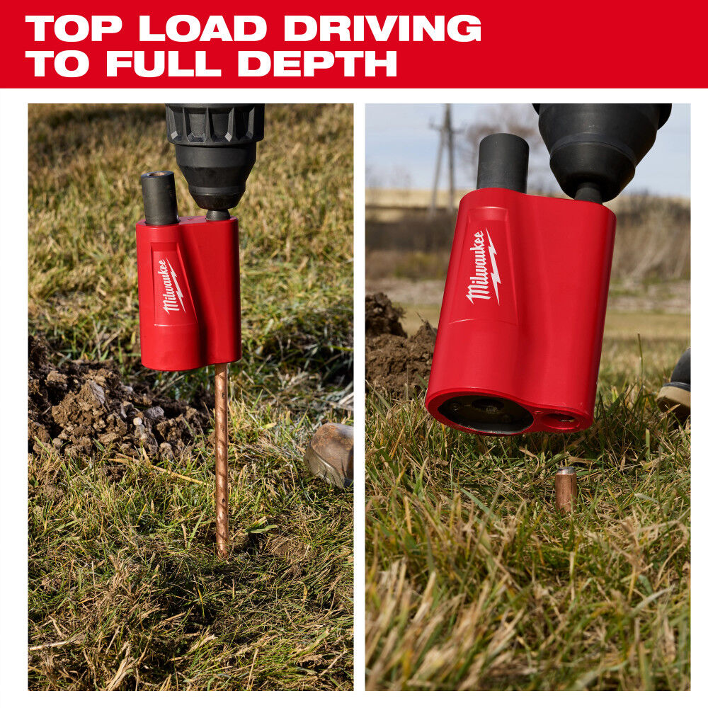 Milwaukee SDS Max Side Load Ground Rod Driver, large image number 5