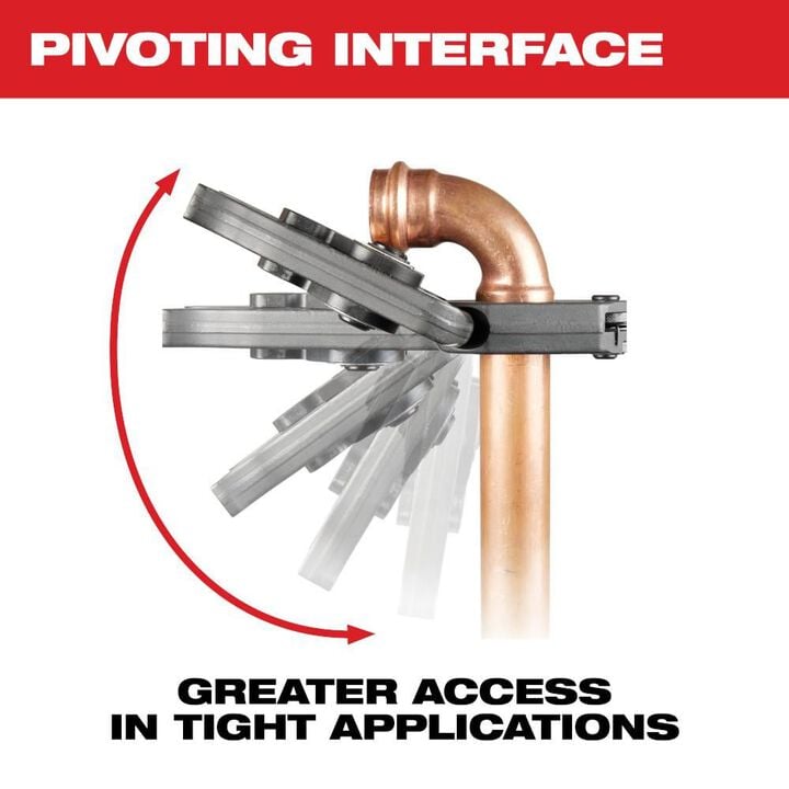 Milwaukee 1-1/2 Inch CTS-V Pivoting Press Ring for M18 FORCE LOGIC Press Tools, large image number 3