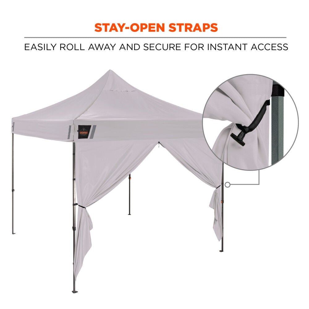 Ergodyne Pop-Up Tent Sidewall Kit White, large image number 6