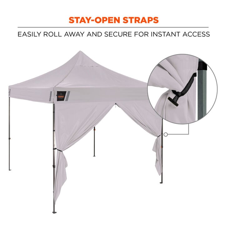 Ergodyne Pop-Up Tent Sidewall Kit White, large image number 5