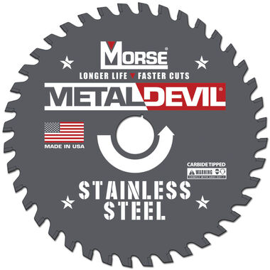 MK Morse 9in 64 Tooth Metal Devil Circular Saw Blade