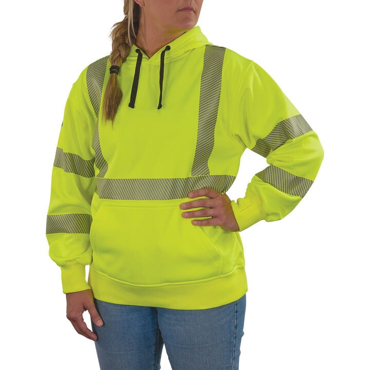 Ergodyne GloWear 8304W Class 3 Womens Performance Hoodie Hi-Vis Lime