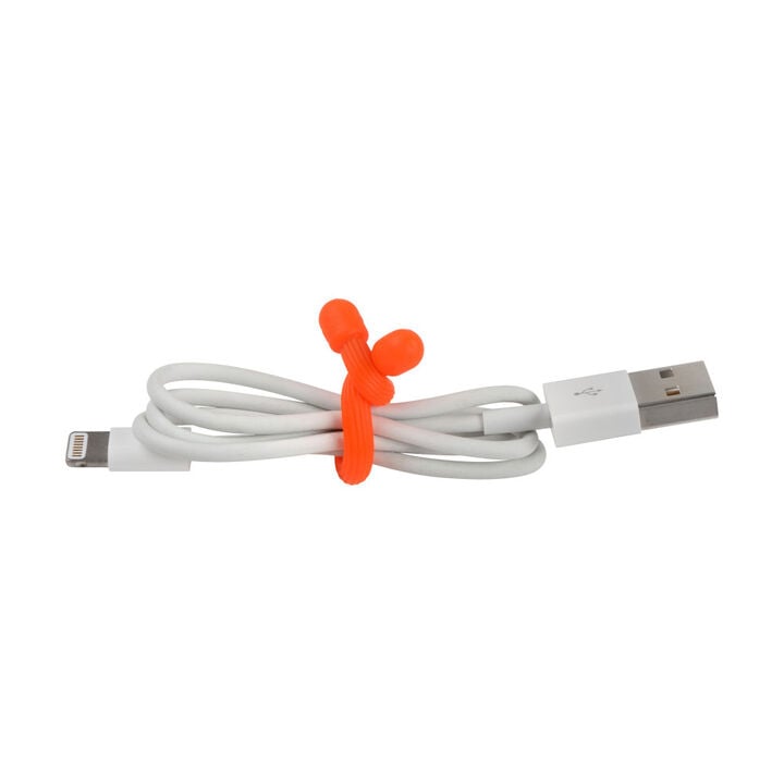Nite Ize Gear Tie Reusable Rubber Twist Tie 3in 4pk Br. Orange, large image number 5