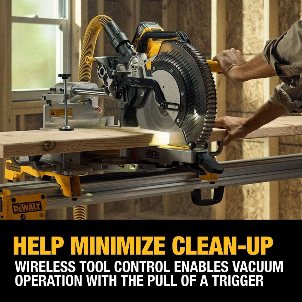 DEWALT 20V MAX XR Double Bevel Sliding 12 inch Miter Saw Kit, large image number 8