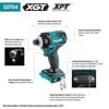 Makita 40V Max XGT Brushless Cordless High Torque 4 Speed Impact Driver (Bare Tool) & ImpactX 100 pc. Driver Bit Set Bundle, small image number 2