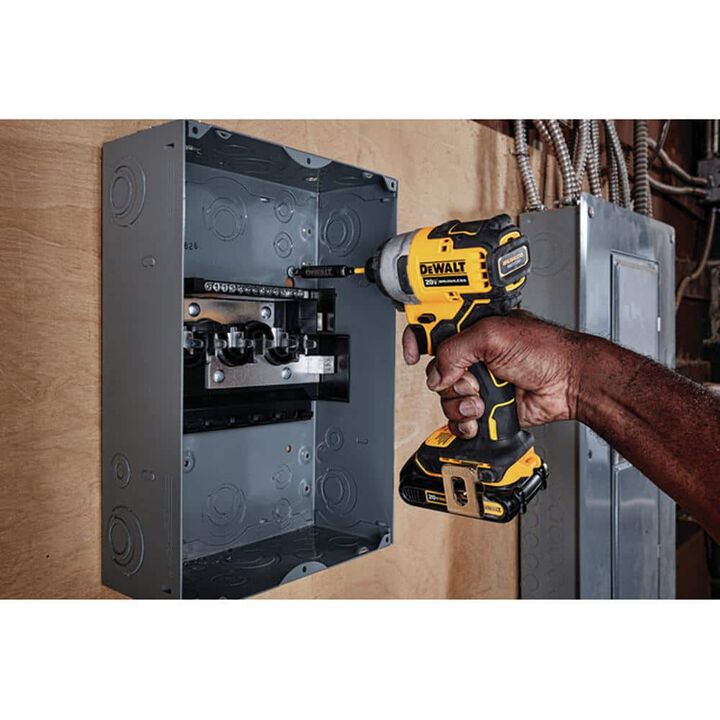 DEWALT 20V Max Drill Driver Kit and Atomic Impact Driver (Bare Tool) Bundle, large image number 11