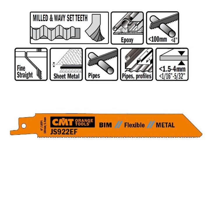 CMT Bi Metal Recip Blade