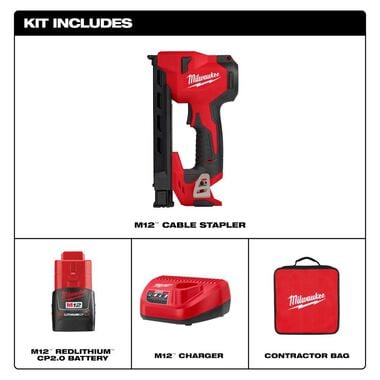 Milwaukee M12 Cable Stapler Kit, large image number 2