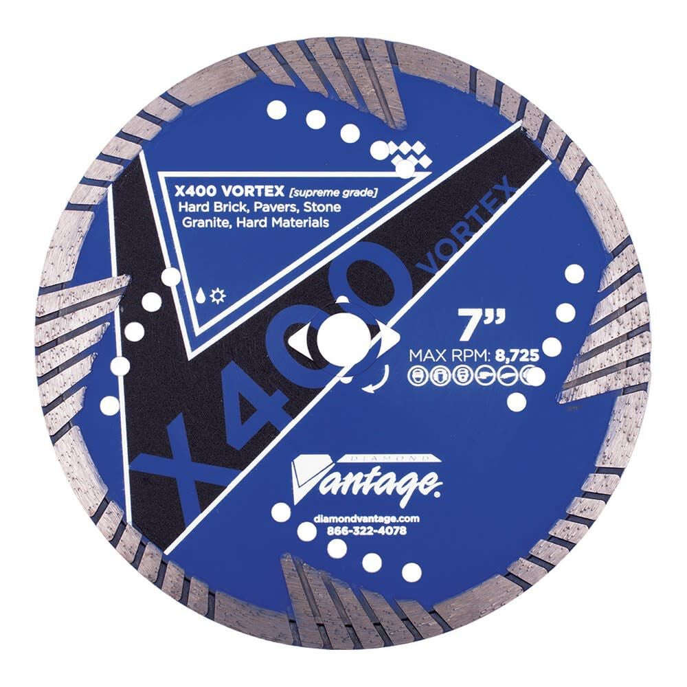 Diamond Vantage 7 Inch Segmented Diamond Hard Material Supreme Grade Vortex Blade for Masonry – 0709UDZBX4-1