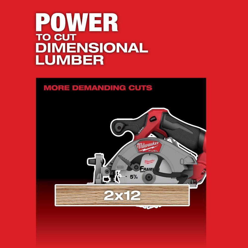 Milwaukee M12 FUEL 5-3/8 Inch Circular Saw Kit, large image number 5