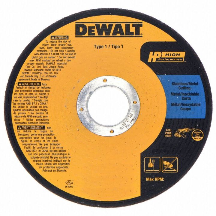 DEWALT 3 Inch x 1/16 Inch Type 1 Bonded Cutting Wheel Bundle, 10 Pieces, large image number 3