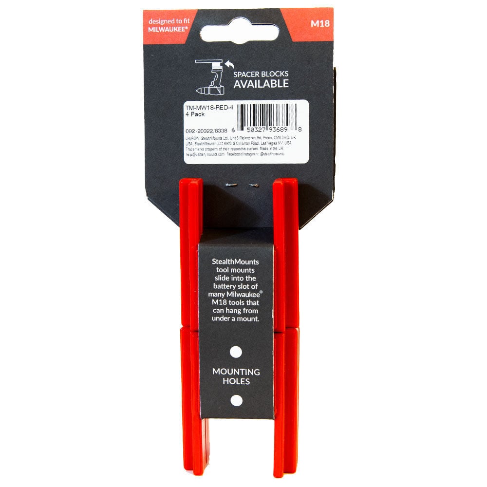 Stealthmounts Tool Mount Milwaukee M18 Red 4pk, large image number 6