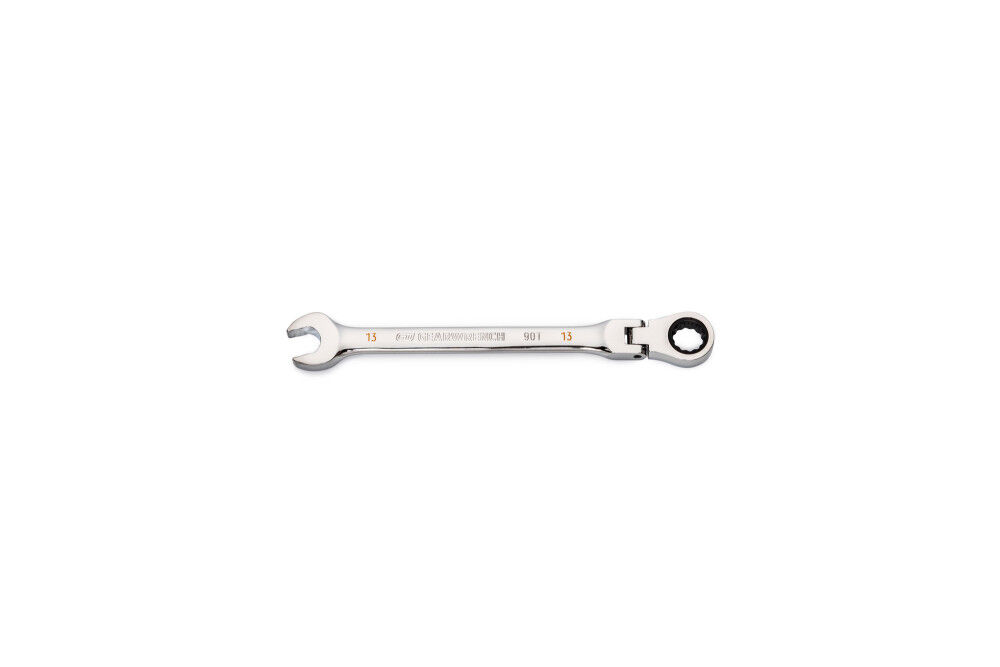 GEARWRENCH 13mm 90T 12 Point Flex Head Ratcheting Combination Wrench, large image number 1
