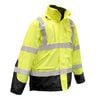 Radians Reflective Hi Viz Green Bomber 3 in 1 Parka, small image number 2