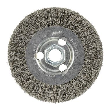 Milwaukee 4 in. Radial Crimped Wheel- Carbon Steel, large image number 0