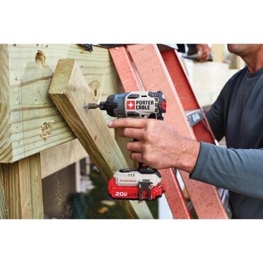 Porter Cable 20V 1/4in Impact Driver Kit, large image number 5