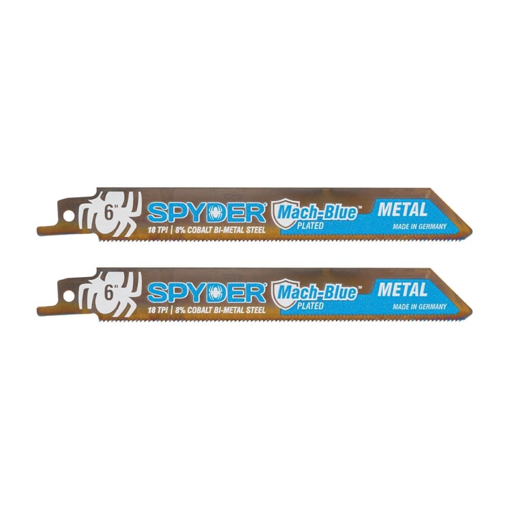 Spyder 6 Inch Reciprocating Blade, for Thin and Thick Metals, 18 TPI, 2 Pieces, large image number 1