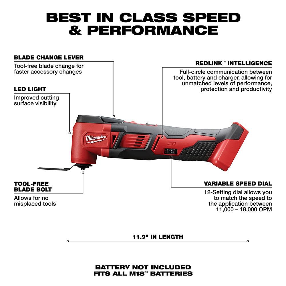 Milwaukee M18 Multi-Tool - (Bare Tool), large image number 3