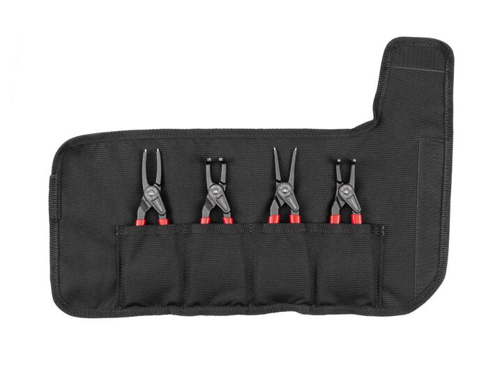Tekton 7 Inch Internal/External Retaining Ring Pliers Set, Pouch, 4 Pieces