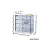 Justrite Aluminum Gas Cylinder Cabinet Locker for 20-33 Lbs LPG Cylinder, small image number 2