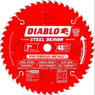 Diablo Tools 7in Steel Demon Metal Cutting Saw Blade, large image number 0