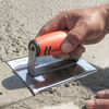 Kraft Tool Co 6 Inch x 3 Inch x 1/4 Inch Radius Stainless Steel Cement Edger with ProForm Handle, small image number 2