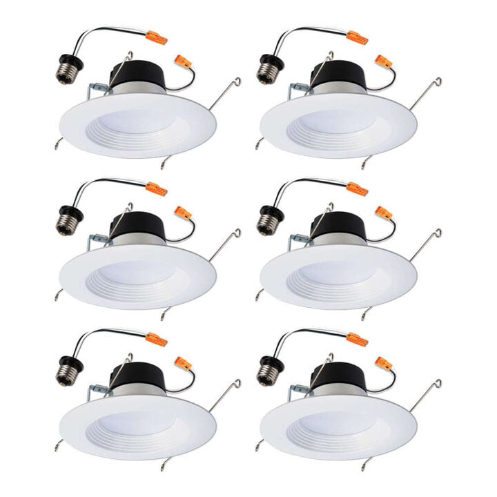 Halo Retrofit Downlight Kit 5/6in Matte White 10W 600 Lumen LED