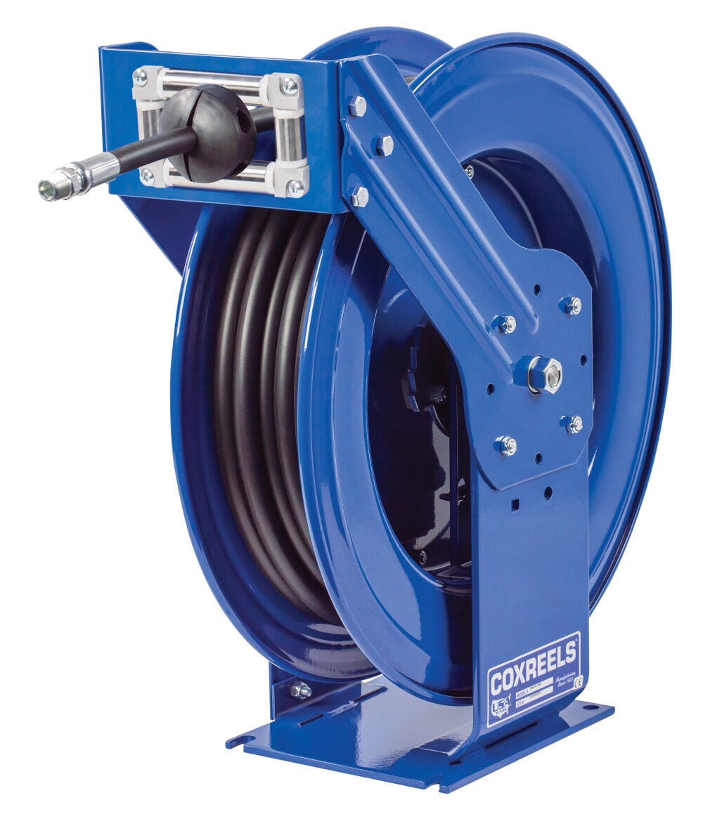 Coxreels Hose Reel Supreme Duty Spring Rewind for Air/Water/Oil 3/8in ID 100' Hose 3000 PSI, large image number 1