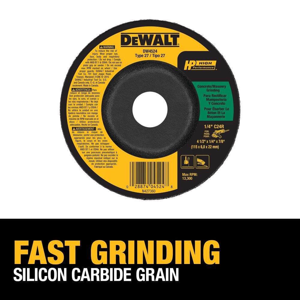 DEWALT Concrete/Masonry Grinding Wheel, large image number 3