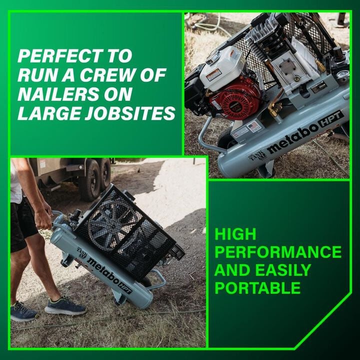 Metabo HPT The Tank XL Wheelbarrow Compressor 9 Gallon Gas, large image number 5