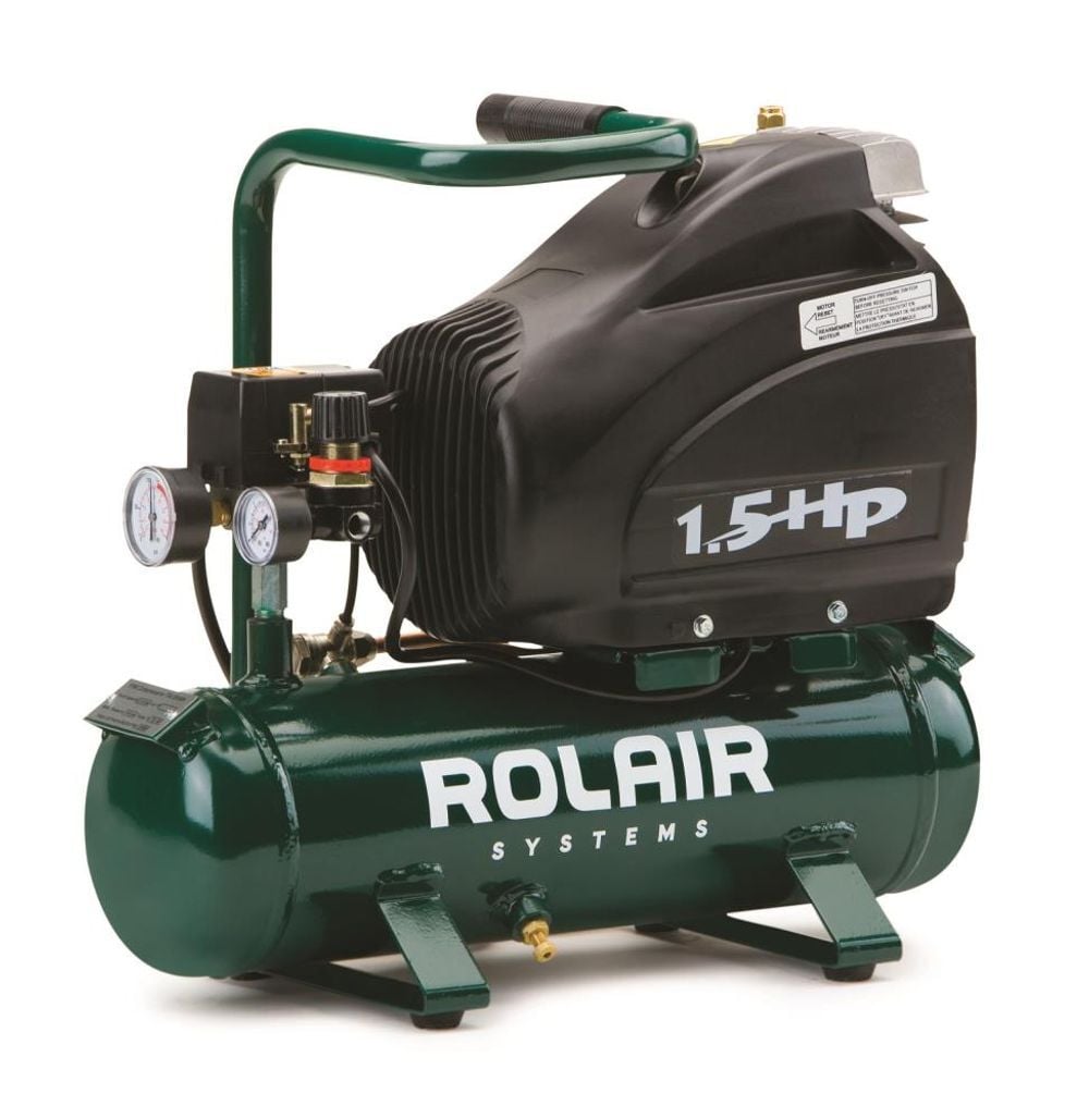 Rolair 1.5 HP (115V) 4 CFM 90PSI 2.5 Gall Hot-Dog Compressor - FC1500HS3
