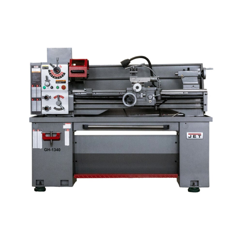 JET GH-1340 13 x 40 Gear Head Lathe with Newall NMS300 and Taper Attachment Kit, large image number 1