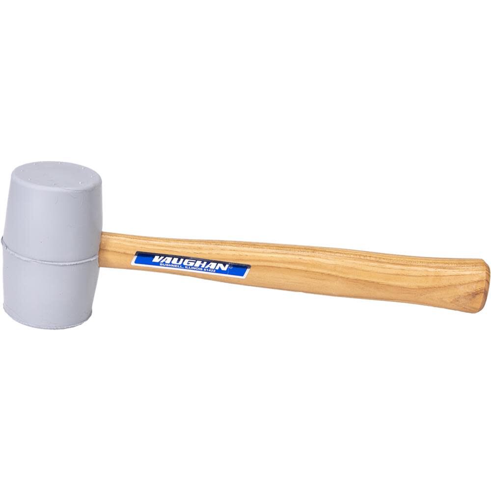 Vaughan 20 Oz 2-1/4 Inch Rubber Mallet White, large image number 4