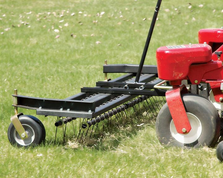 Jrco 36 Inch 27-Tine Rake Dethatcher with Mount Bar, large image number 1