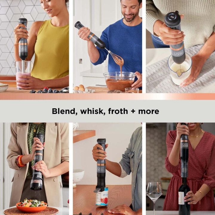 Black and Decker Kitchen Wand Cordless 6 in 1 Kitchen Multi Tool Grey, large image number 2