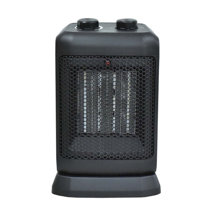 VisionAir 10 In. 750/1500W 5120 Btu 160 Sq-Ft. Oscillating Ceramic Heater, large image number 2