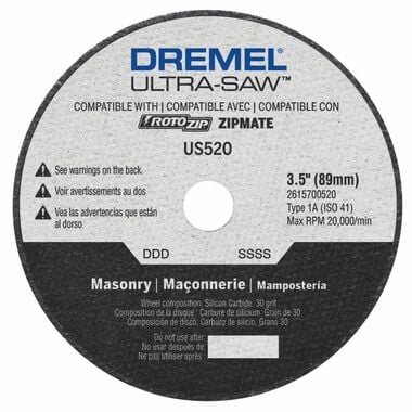 Dremel 3.5 In. Ultra-Saw Masonry Cut-Off Wheel, large image number 0