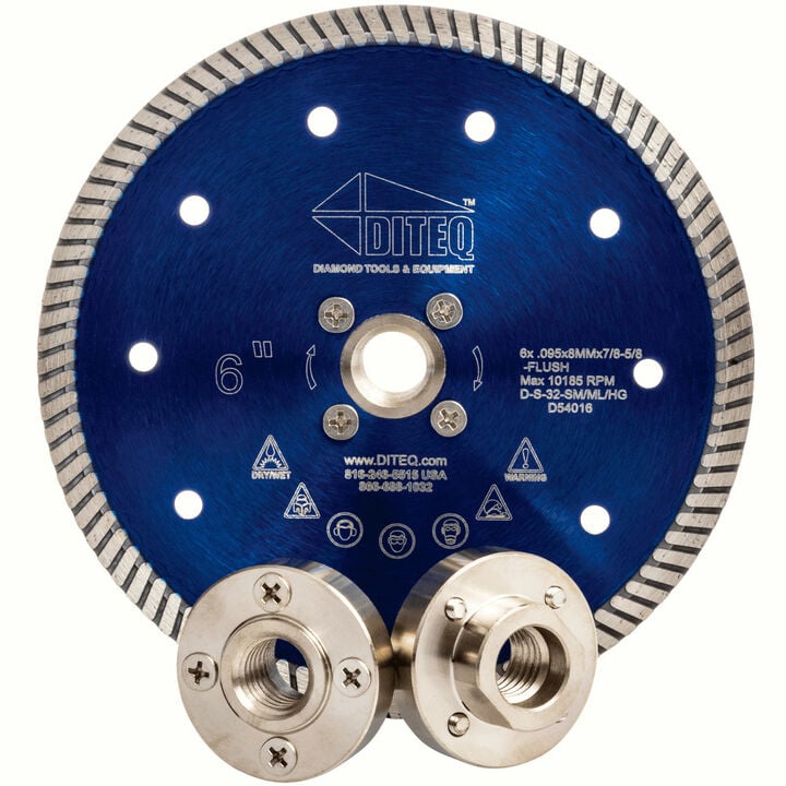 Diteq Flush Mount Adapter for 5/8 Inch-11 Angle Grinders, large image number 1