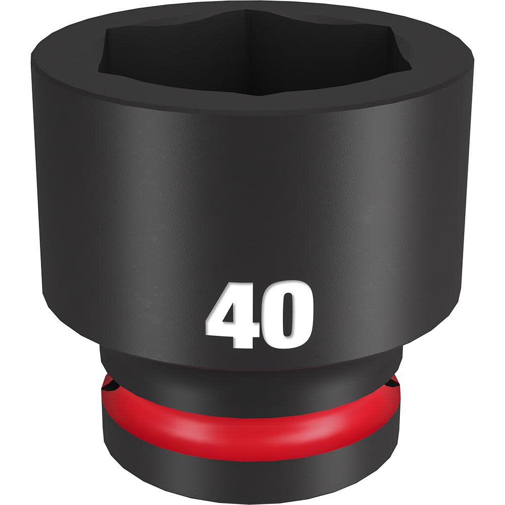 Milwaukee Impact Socket 3/4in Drive 40mm Standard 6 Point, large image number 1
