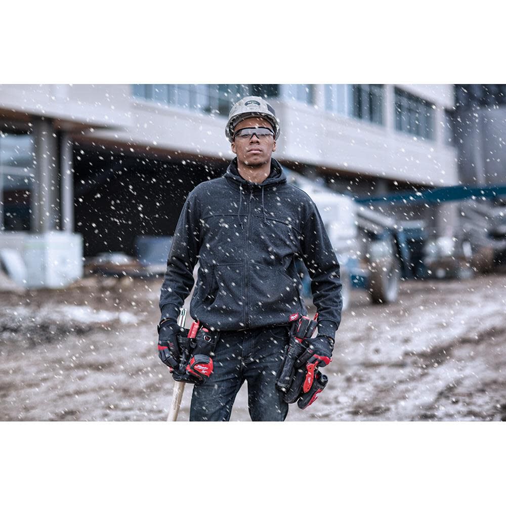 Milwaukee No Days Off Hooded Sweatshirt Black 311B L Acme Tools