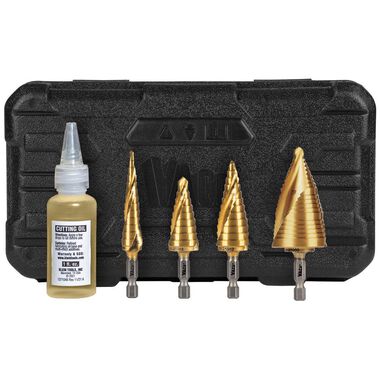 Klein Tools All Purpose Step Bit Kit 4pc