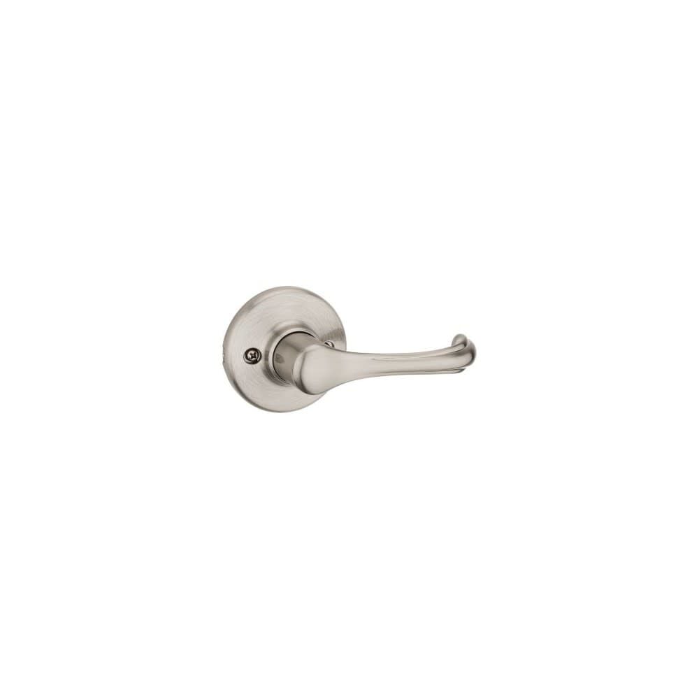Kwikset Dorian Dummy Door Lever Satin Nickel Interior Pull Only, large image number 1