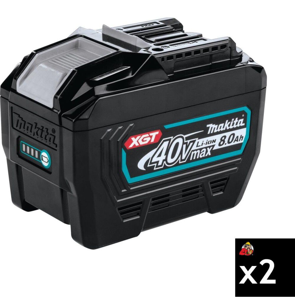 Makita Promotional Makita 40V max XGT 8.0Ah Battery, 2 Pack Bundle, large image number 1