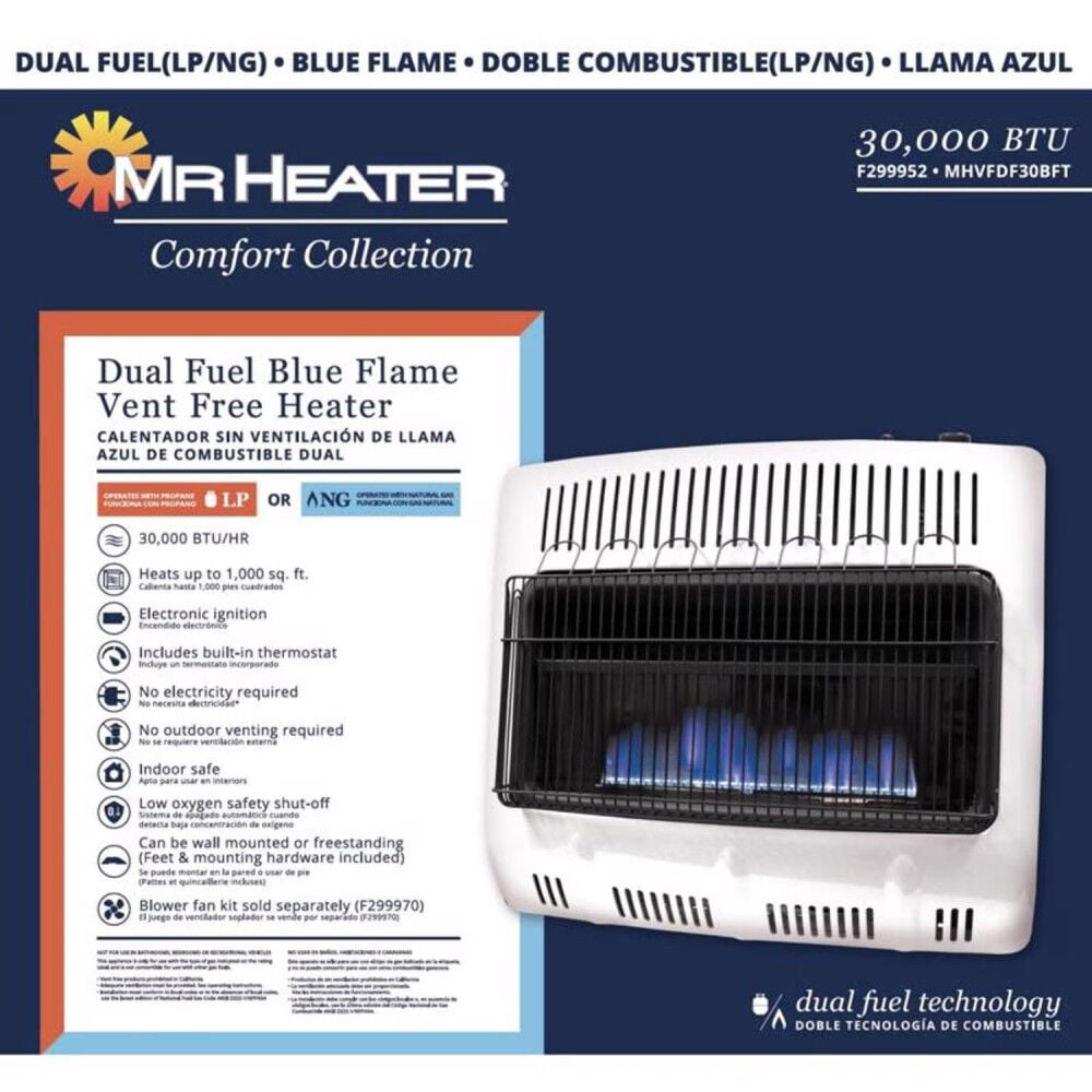 Mr Heater 700 Sq Ft. 30000 BTU Natural Gas/Propane Wall Heater, large image number 2