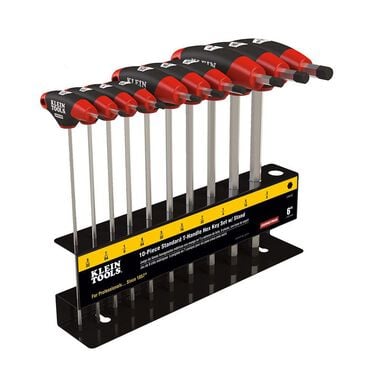 Klein Tools SAE T-Handle Set w/Stand 9in L 10 Pc