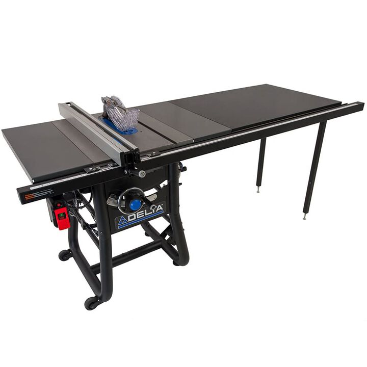 Delta 10 Inch Table Saw with 52 Inch Rip Capacity & Steel Extension Wings