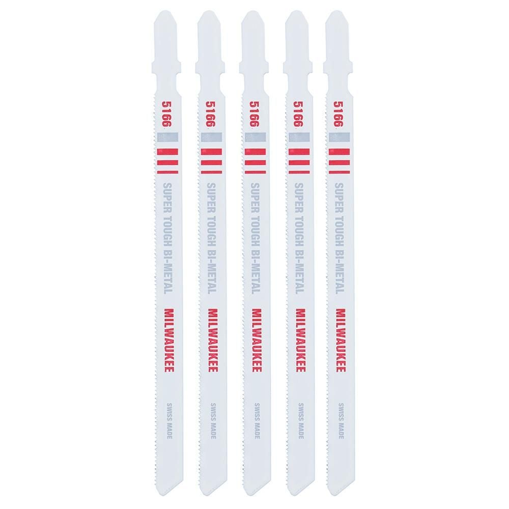Milwaukee 5-1/4 in. 24 TPI Bi-Metal Jig Saw Blade 5PK, large image number 9