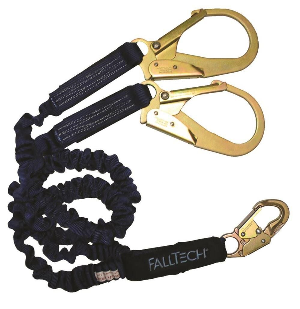 Falltech Elastech 6Ft Y-Leg Lanyard with Rebar Hooks – 8240Y3