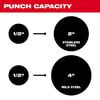 Milwaukee M18 FORCE LOGIC 6T Knockout Tool 1/2 Inch  4 Inch, small image number 4